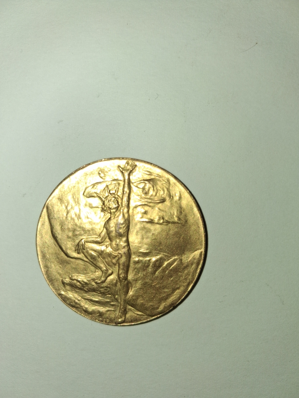 This is a 1901 Pan-American Exposition souvenir medal